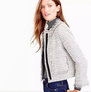 J Crew NWT Tweed jacket in Gray F7291